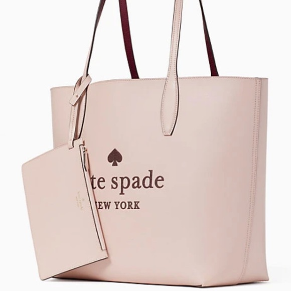 Kate Spade purse and wallet glitter on tote ROSE SMOKE reversible - Picture 11 of 13